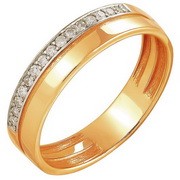 AG1-8112 Обручальное кольцо.Золото 585.