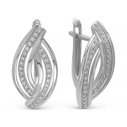 AG2-8978 Серьги с фианитами. Серебро 925.