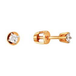 AG2-084 AGd Серьги с бриллиантами. Золото 585.