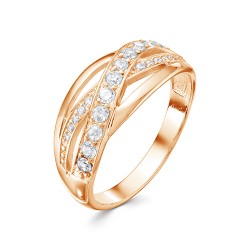 AG1-10028 Кольцо с фианитами. Золото 585.