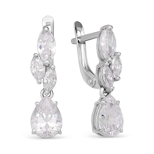 AG2-9795 Серьги с фианитами. Серебро 925. 