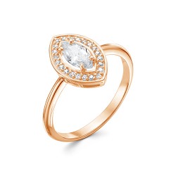 AG1-10242 Кольцо с фианитами. Золото 585.