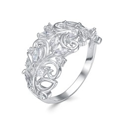 AG1-10006 Кольцо с фианитами. Серебро 925.