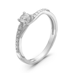 AG1-8856 Кольцо с фианитами. Серебро 925.