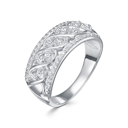 AG1-10051 Кольцо с фианитами. Серебро 925. 