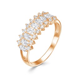 AG1-10057 Кольцо с фианитами. Золото 585.