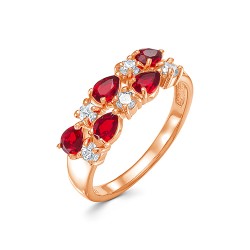 AG1-10246 Кольцо с фианитами. Золото 585.