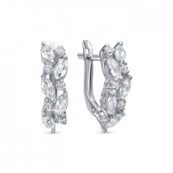 AG2-10491 Серьги с фианитами. Серебро 925.