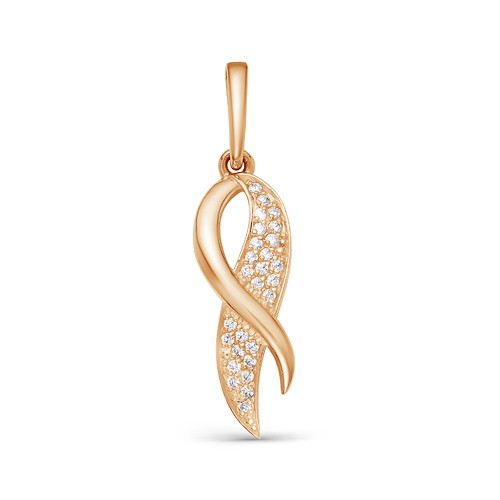 AG3-9749 Подвеска с фианитами. Золото 585. 