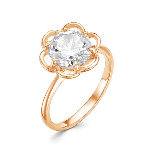 AG1-10081 Кольцо с фианитами. Золото 585. 