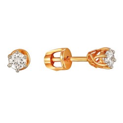 AG 2-081 AGd Серьги с бриллиантами. Золото 585.