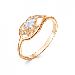 AG1-10088 Кольцо с фианитами. Золото 585.