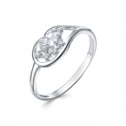 AG1-10088 Кольцо с фианитами. Серебро 925.
