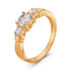 AG1-8852 Кольцо с фианитами. Золото 585.