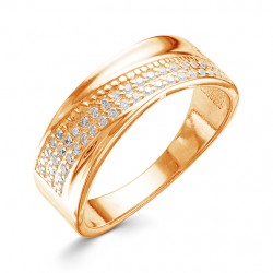 AG1-9590 Кольцо с фианитами. Золото 585.