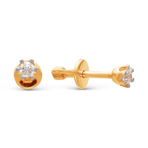 AG2-8794 Серьги с бриллиантами. Золото 585. 