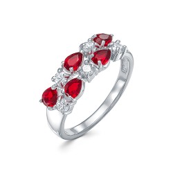 AG1-10246 Кольцо с фианитами. Серебро 925.