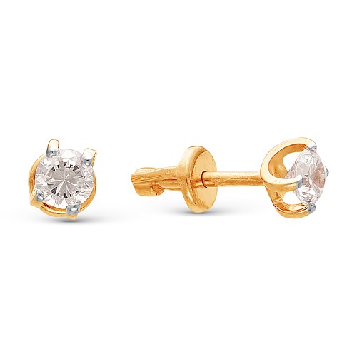 AG2-8796 Серьги с бриллиантами. Золото 585. 