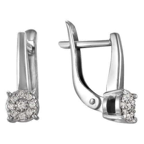 AG2-8681 Серьги с фианитами. Серебро 925. 