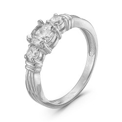 AG1-8852 Кольцо с фианитами. Серебро 925.