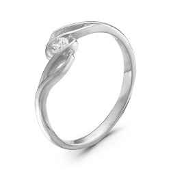 AG1-8850 Кольцо с фианитами. Серебро 925.