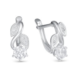 AG2-9733 Серьги с фианитами. Серебро 925.