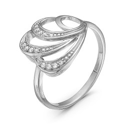 AG1-8873 Кольцо с фианитами. Серебро 925.