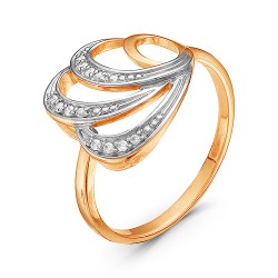 AG1-8873 Кольцо с фианитами. Золото 585.