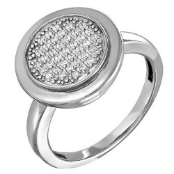 AG1-8507 Кольцо с фианитами. Серебро 925.