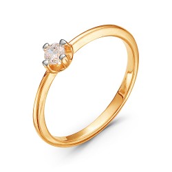 AG1-8782 Кольцо с бриллиантами.Золото 585.