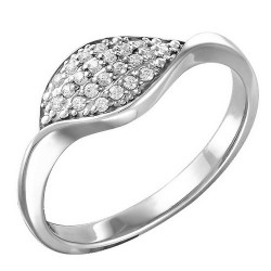 AG1-8504 Кольцо с фианитами. Серебро 925.