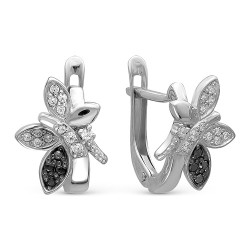 AG2-8986 Серьги с фианитами. Серебро 925.