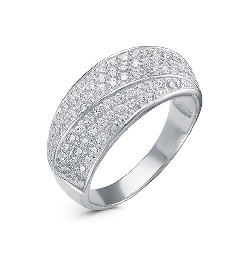 AG1-10077 Кольцо с фианитами. Серебро 925. 