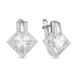 AG2-9726 Серьги с фианитами. Серебро 925.