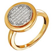 AG1-8507 Кольцо с фианитами. Золото 585.