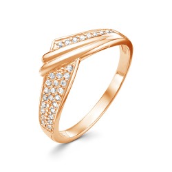 AG1-10031 Кольцо с фианитами. Золото 585.