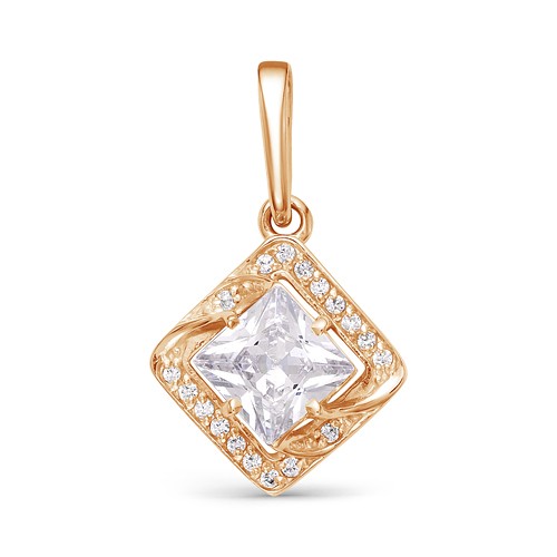 AG3-9728 Подвеска с фианитами. Золото 585. 