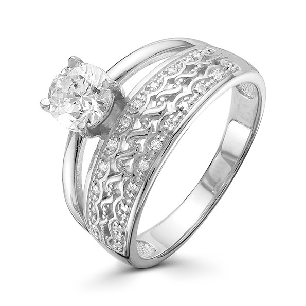 AG1-9511 Кольцо с фианитами. Серебро 925. 