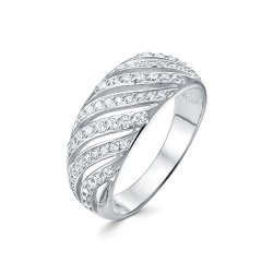 AG1-10198 Кольцо с фианитами. Серебро 925.
