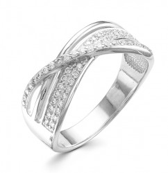 AG1-9591 Кольцо с фианитами. Серебро 925.