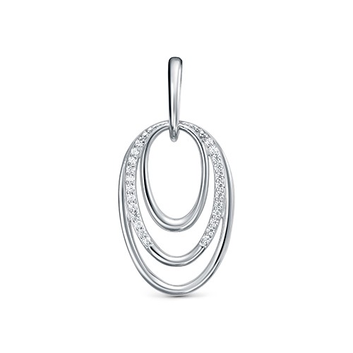 AG 3-10172 Подвеска с фианитами. Серебро 925. 