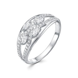 AG1-10033 Кольцо с фианитами. Серебро 925.