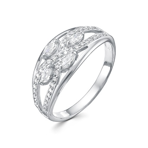 AG1-10033 Кольцо с фианитами. Серебро 925. 