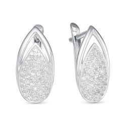 AG2-9748 Серьги с фианитами. Серебро 925.