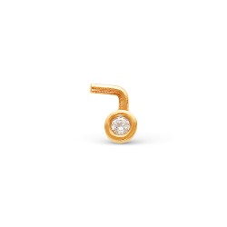 AG5-012 Пирсинг с бриллиантами. Золото 585.