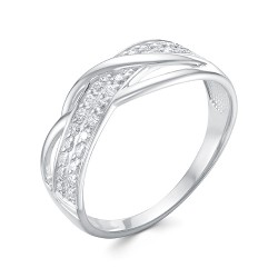AG1-9744 Кольцо с фианитами. Серебро 925.
