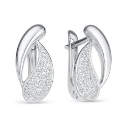 AG2-9752 Серьги с фианитами. Серебро 925.