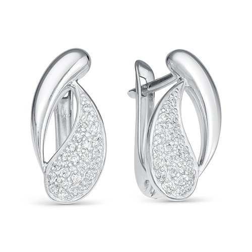 AG2-9752 Серьги с фианитами. Серебро 925. 