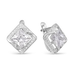 AG2-9728 Серьги с фианитами. Серебро 925.