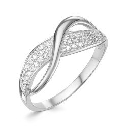 AG1-9749 Кольцо с фианитами. Серебро 925.